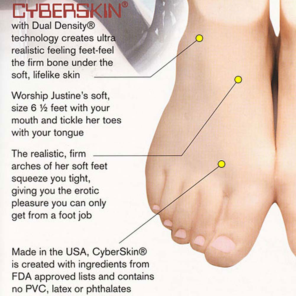 Piss mistress clips Justine joli cyberskin foot job stroker