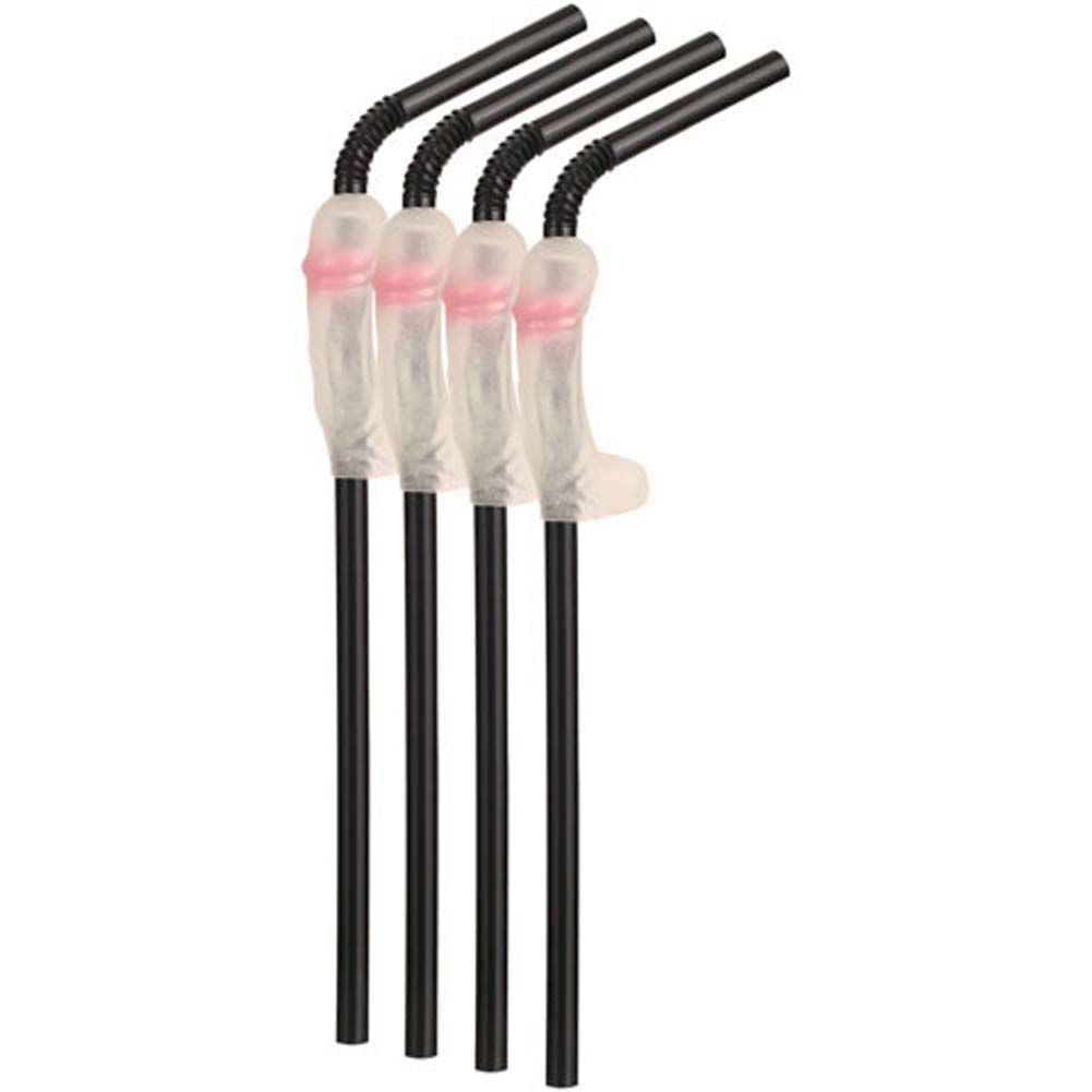 Glow In the Dark Pecker Straws Set of 4 dearlady.us