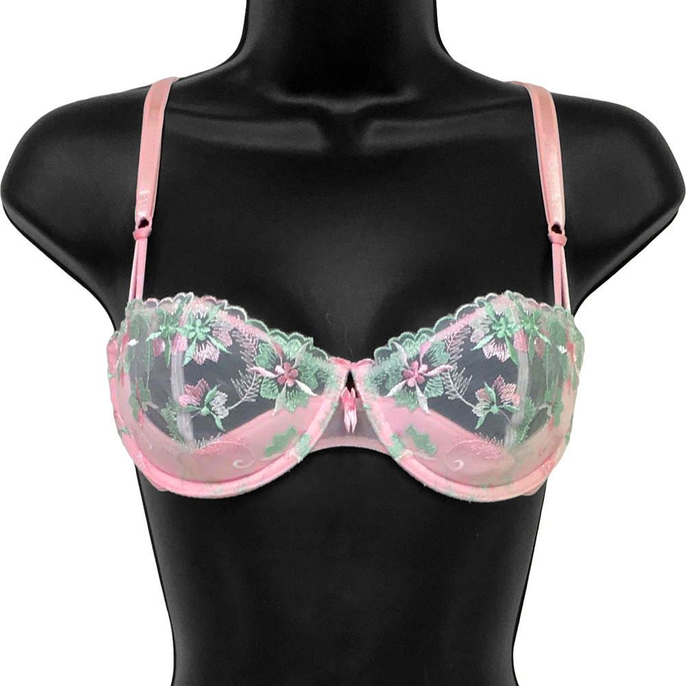 Lily Of The Valley Molded Shelf Bra 34c Pink