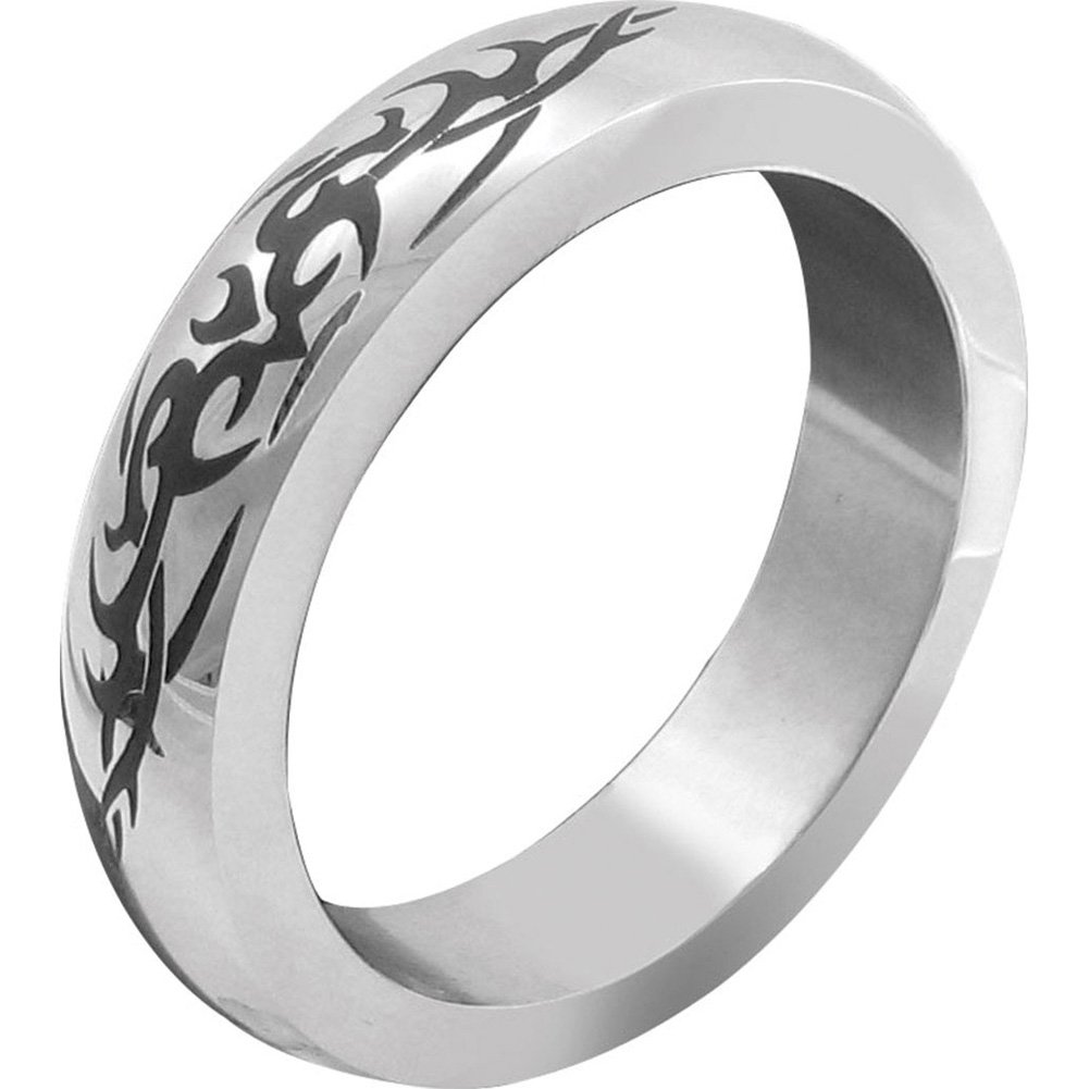 M2m Stainless Steel Cock Ring With Tribal Design 175 Inch Small Ebay 