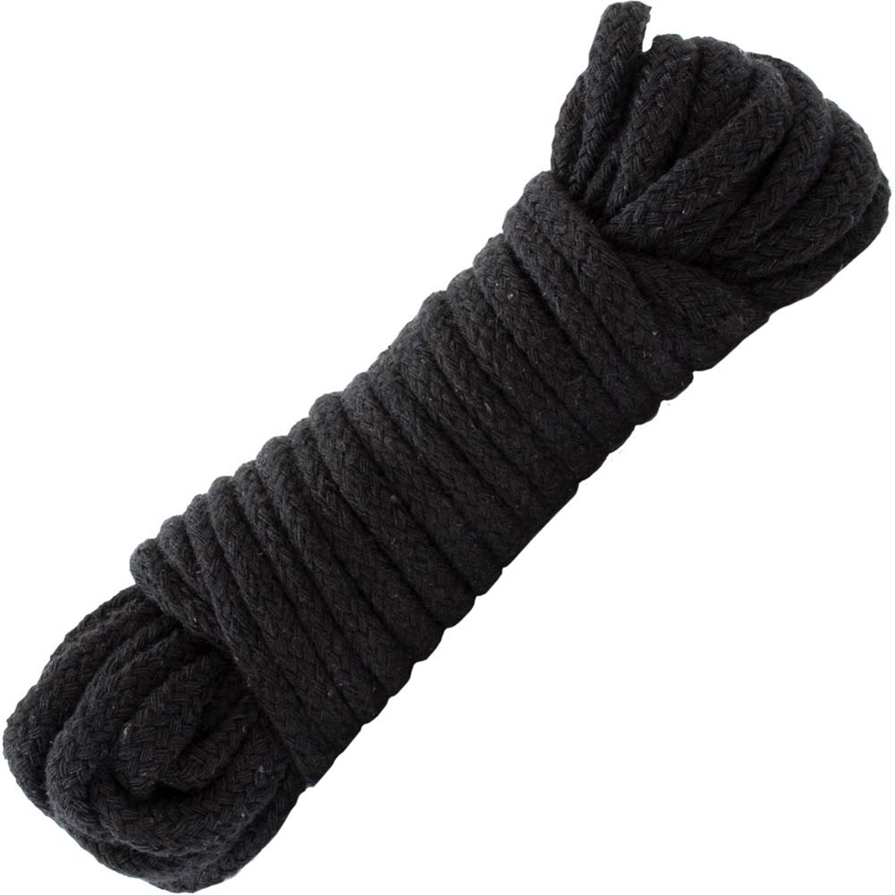 Japanese Mini Rope Japanese Style Bondage Cotton Rope, 32 ft, Black - dearlady.us