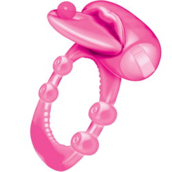 Adam and Eve Rechargeable Couples Enhancer Vibrating Penis Ring, Pink