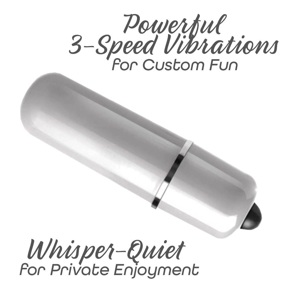 Le Reve 3-Speed Waterproof Vibrating Bullet, 2.5", White - dearlady.us Le Reve 3-Speed Waterproof Vibrating Bullet, 2.5", White - dearlady.us