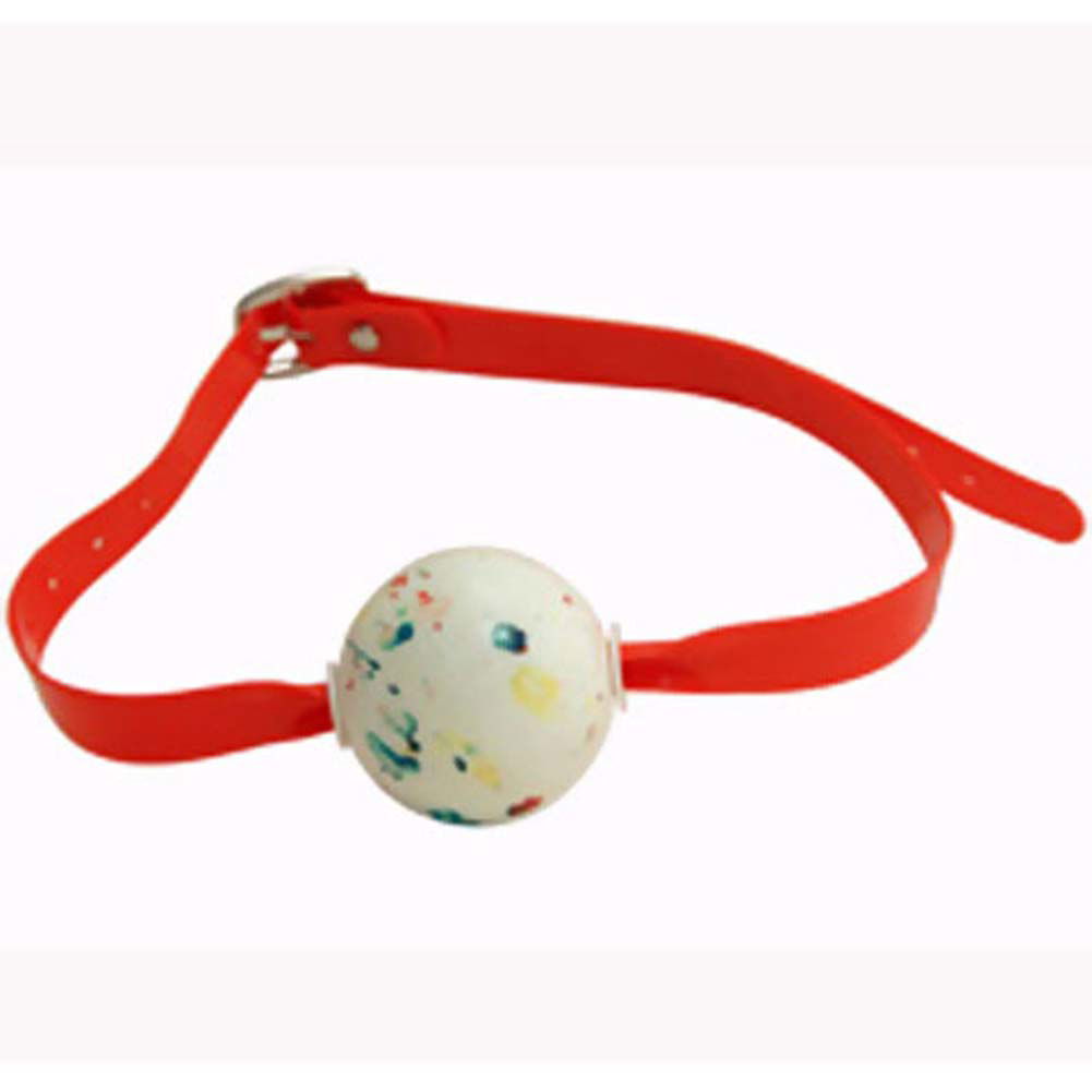 Kinklab Edible Jawbreaker Candy Ball Gag Red