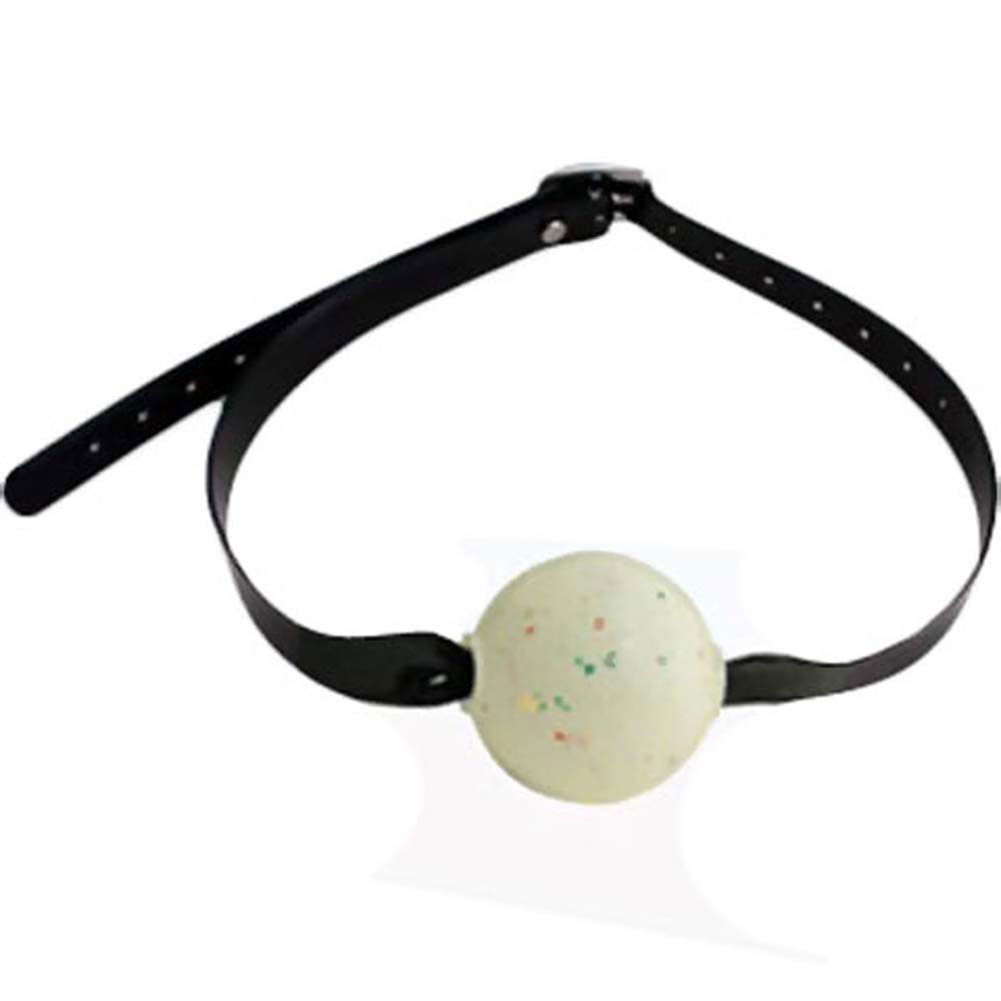KinkLab Edible Jawbreaker Candy Ball Gag, Black dearlady.us