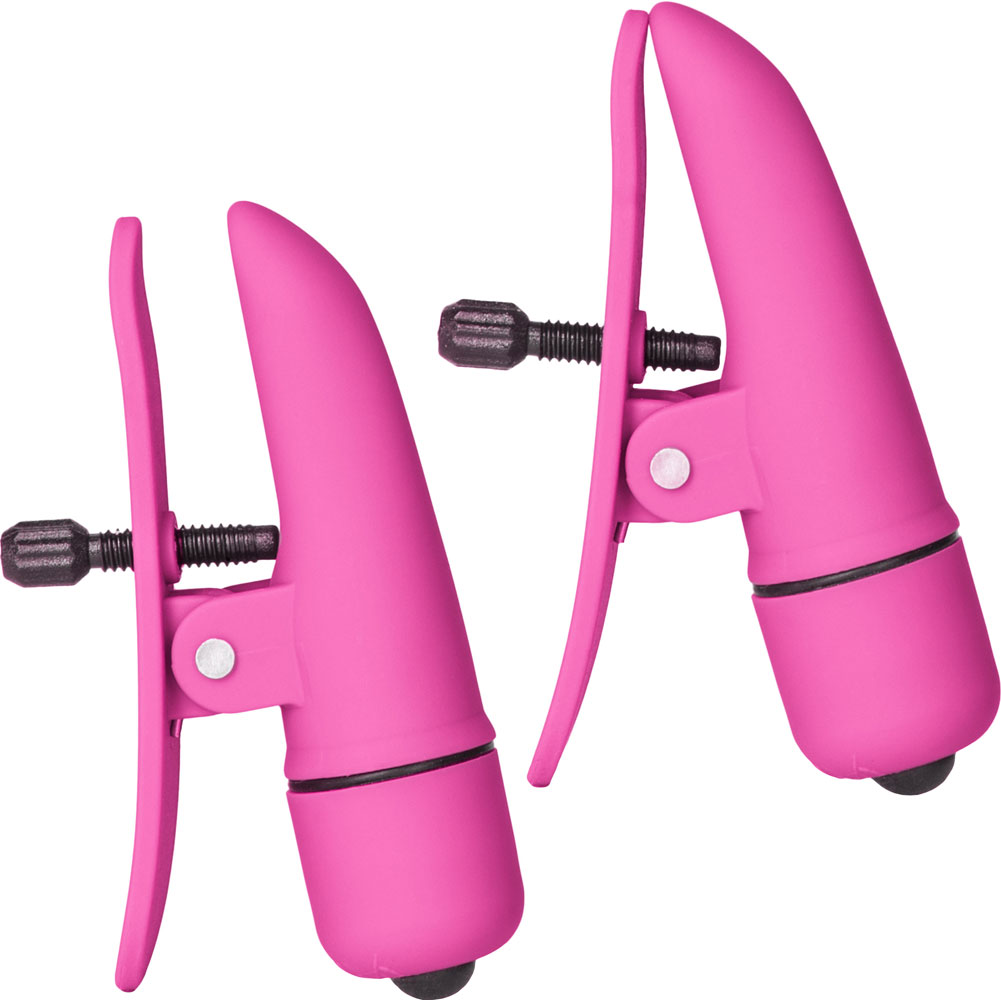 CalExotics Nipplettes Cordless Vibrating Nipple Clamps, Pink - dearlady.us CalExotics Nipplettes Cordless Vibrating Nipple Clamps, Pink - dearlady.us