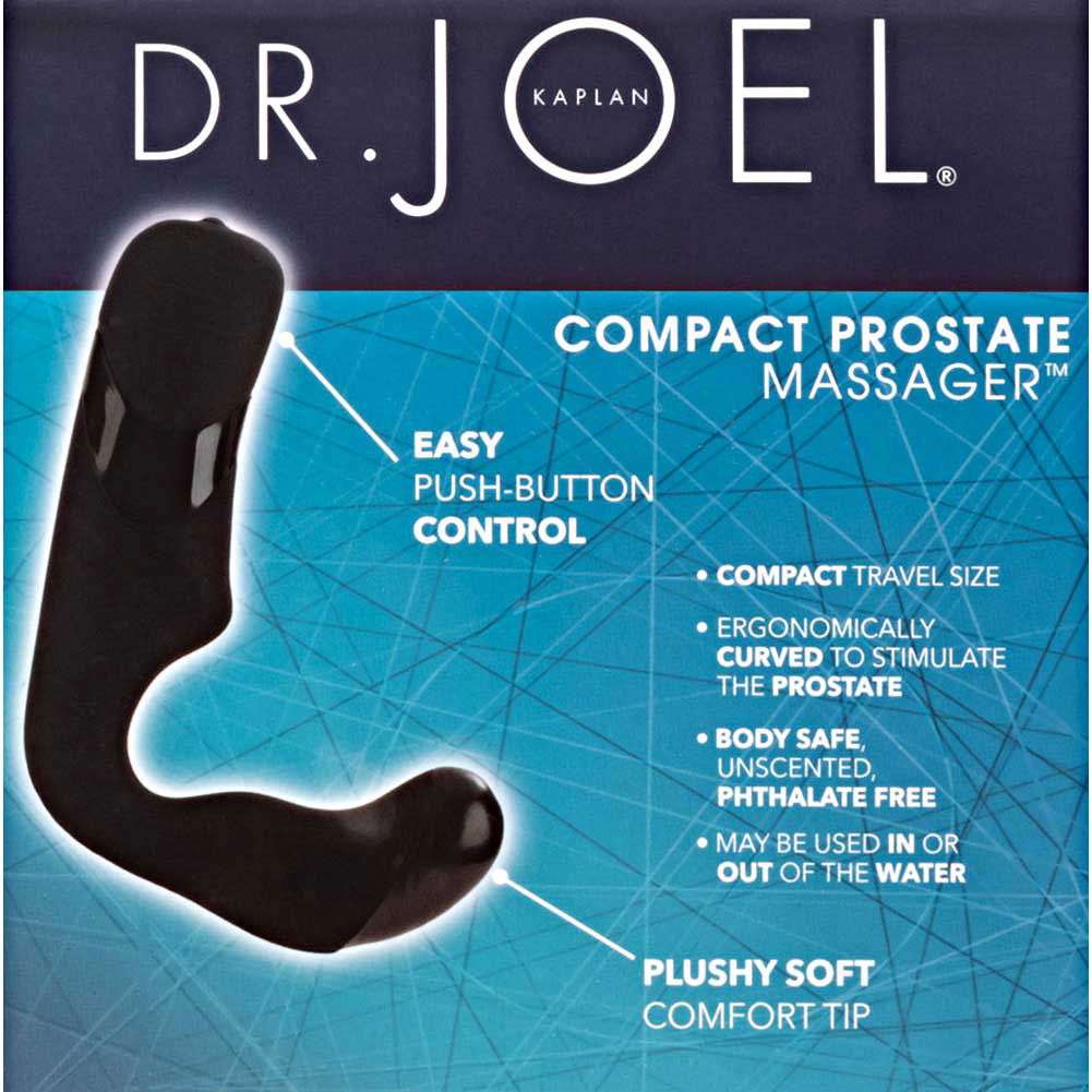 Dr Joel Kaplan Compact Vibrating Prostate Massager 45 Black 9486