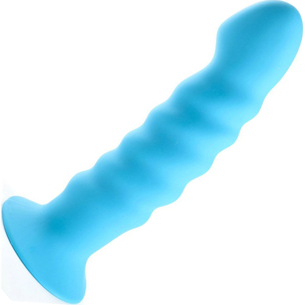 Maia Kendall Ribbed Silicone Dildo with Suction Base, 8