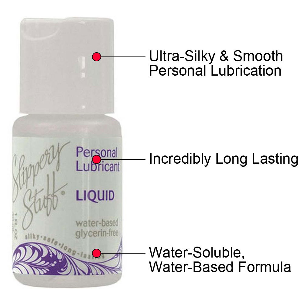 Slippery Stuff Liquid Water Based Personal Lubricant, 1 fl.oz (30 mL