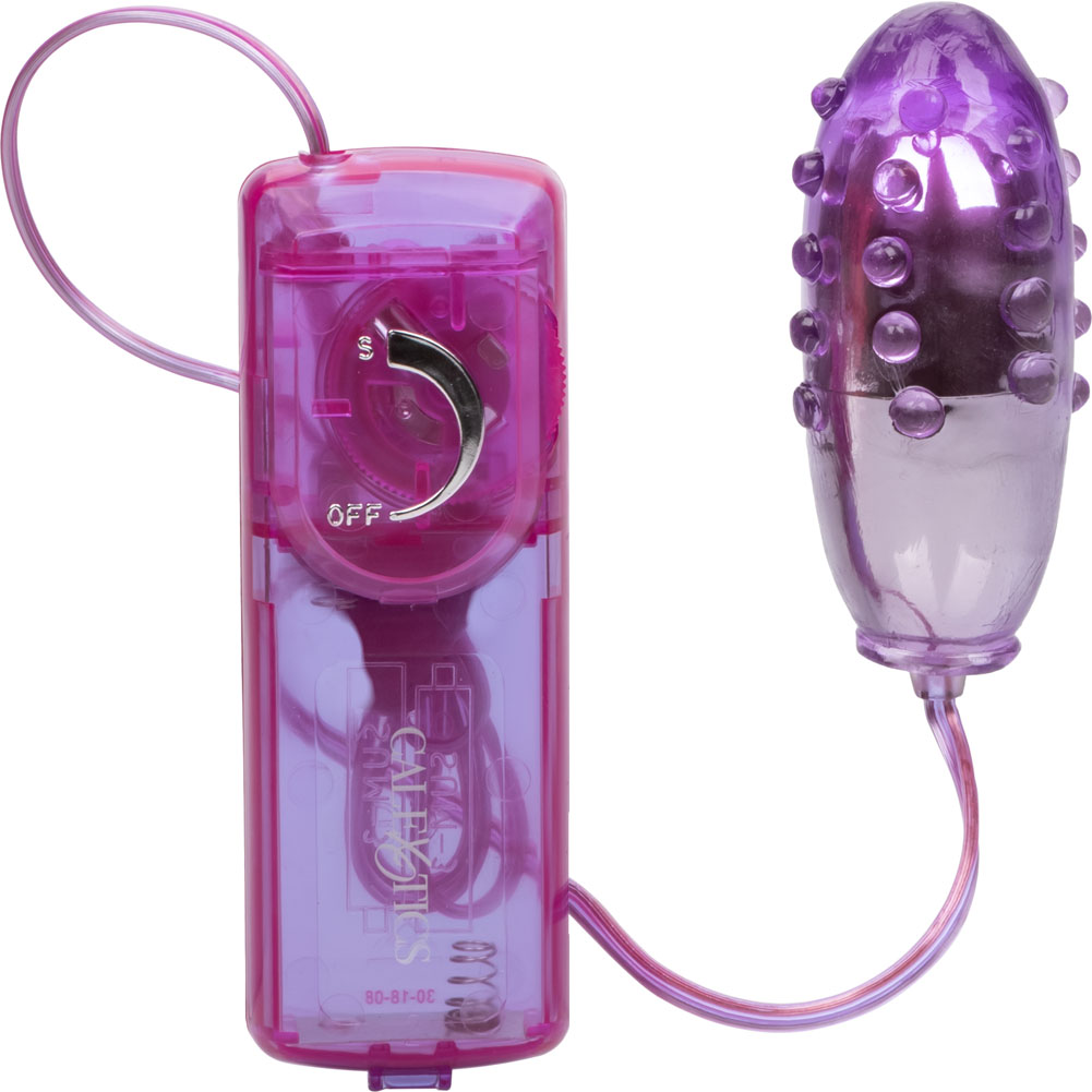 CalExotics Pleasure Orb Vibrating Egg with Silicone Sleeve, 2.75