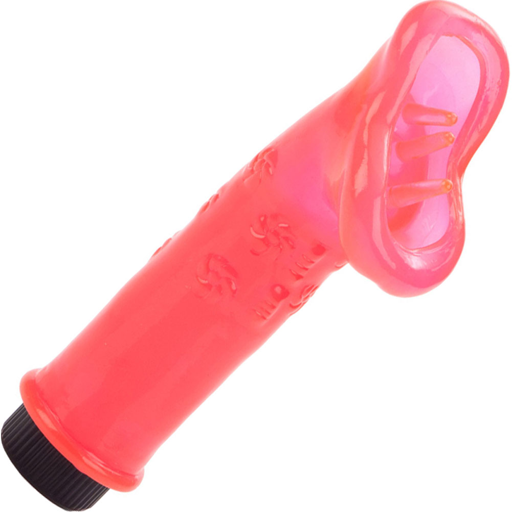 CalExotics Climactic Climaxer Vibrating Jelly Mouth Stimulator, 6", Red -  dearlady.us