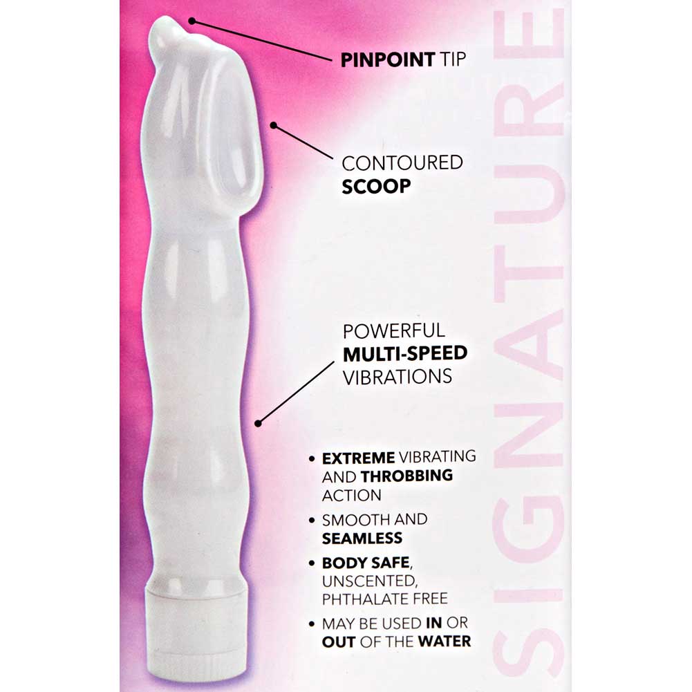 CalExotics Clitoral Hummer Waterproof Multi Speed Vibrator, 6.5", Pearl White - dearlady.us CalExotics Clitoral Hummer Waterproof Multi Speed Vibrator, 6.5", Pearl White - dearlady.us