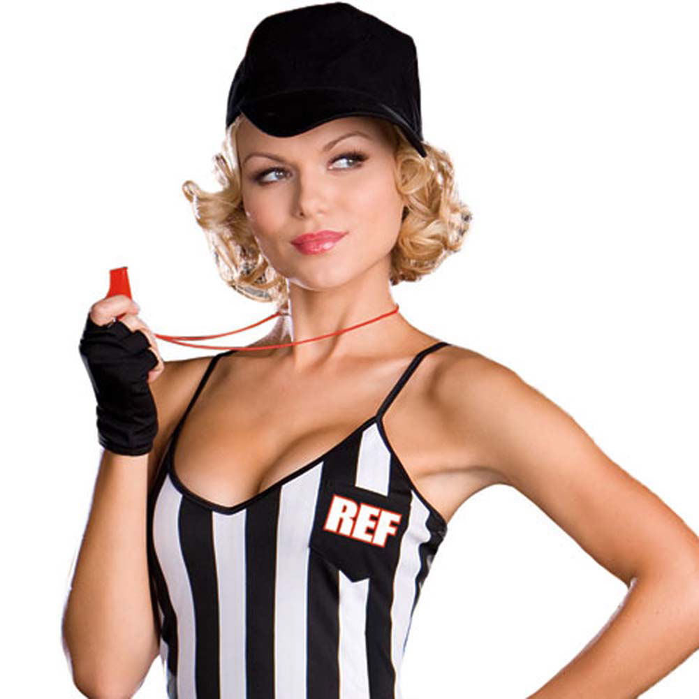 Dreamgirl Sexy REVERSIBLE Baseball Player Referee Halloween Costume 