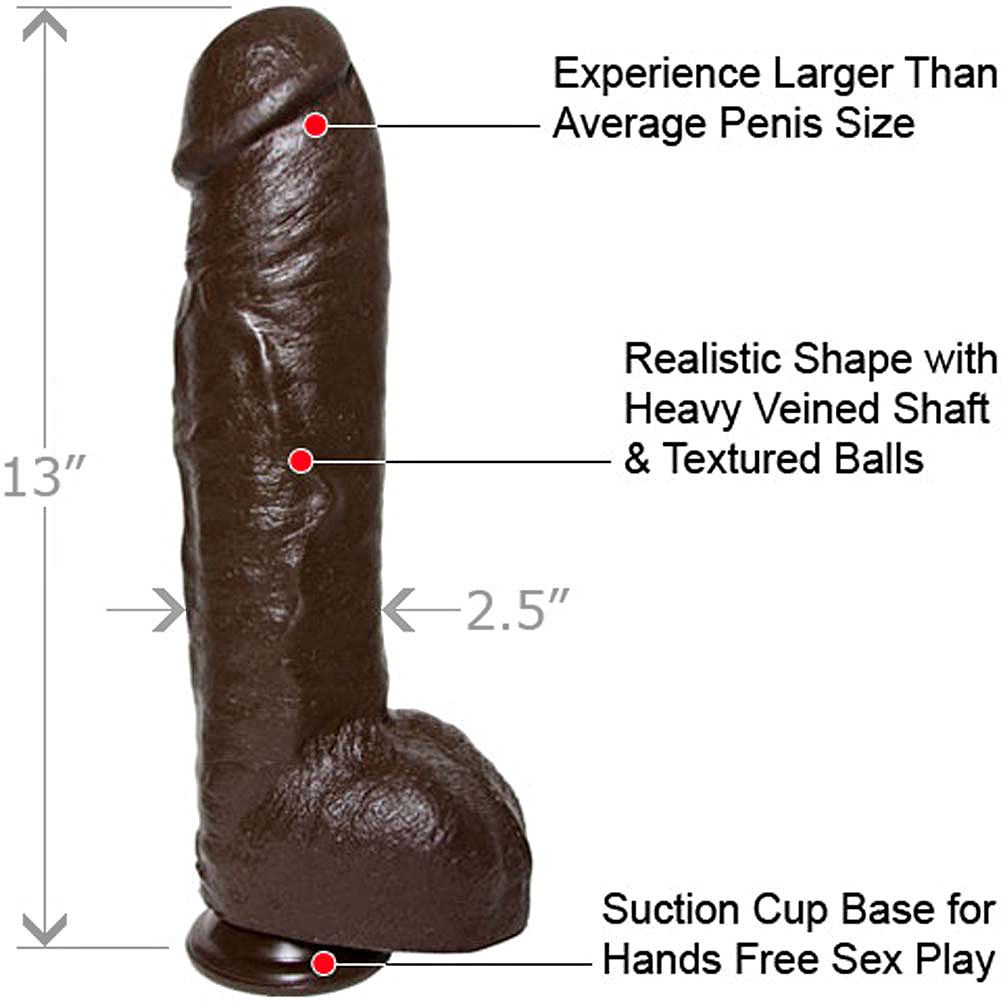 Bam Huge Realistic Dildo with Vac-U-Lock Suction Base, 13