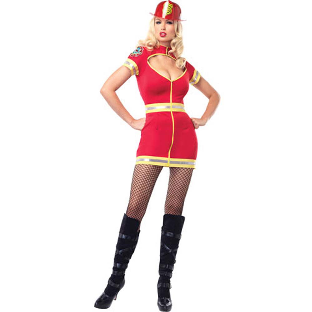 Leg Avenue Flirty Firefighter Costume for Women, Extra Large, Red -  dearlady.us