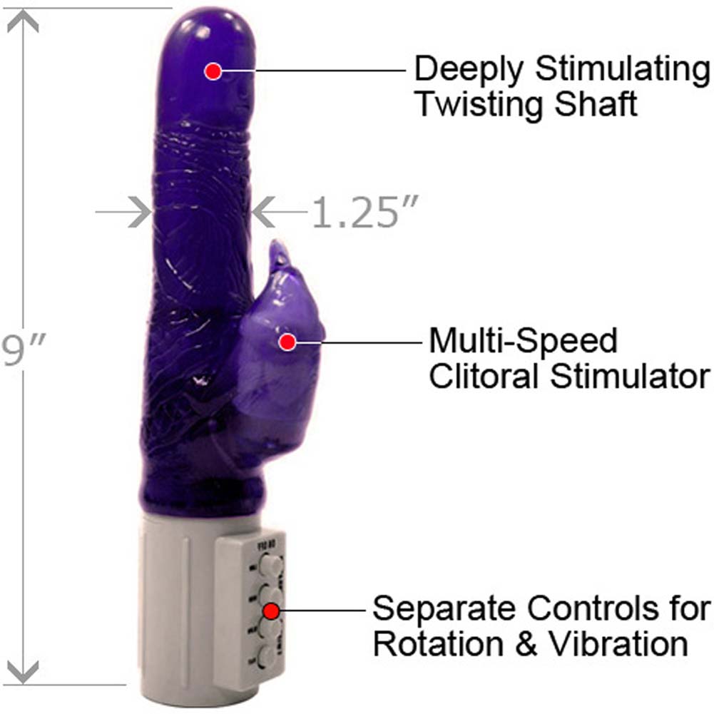Osaki Twister Beaver Dual Action Female Vibrator, 9", Purple - dearlady.us Osaki Twister Beaver Dual Action Female Vibrator, 9", Purple - dearlady.us