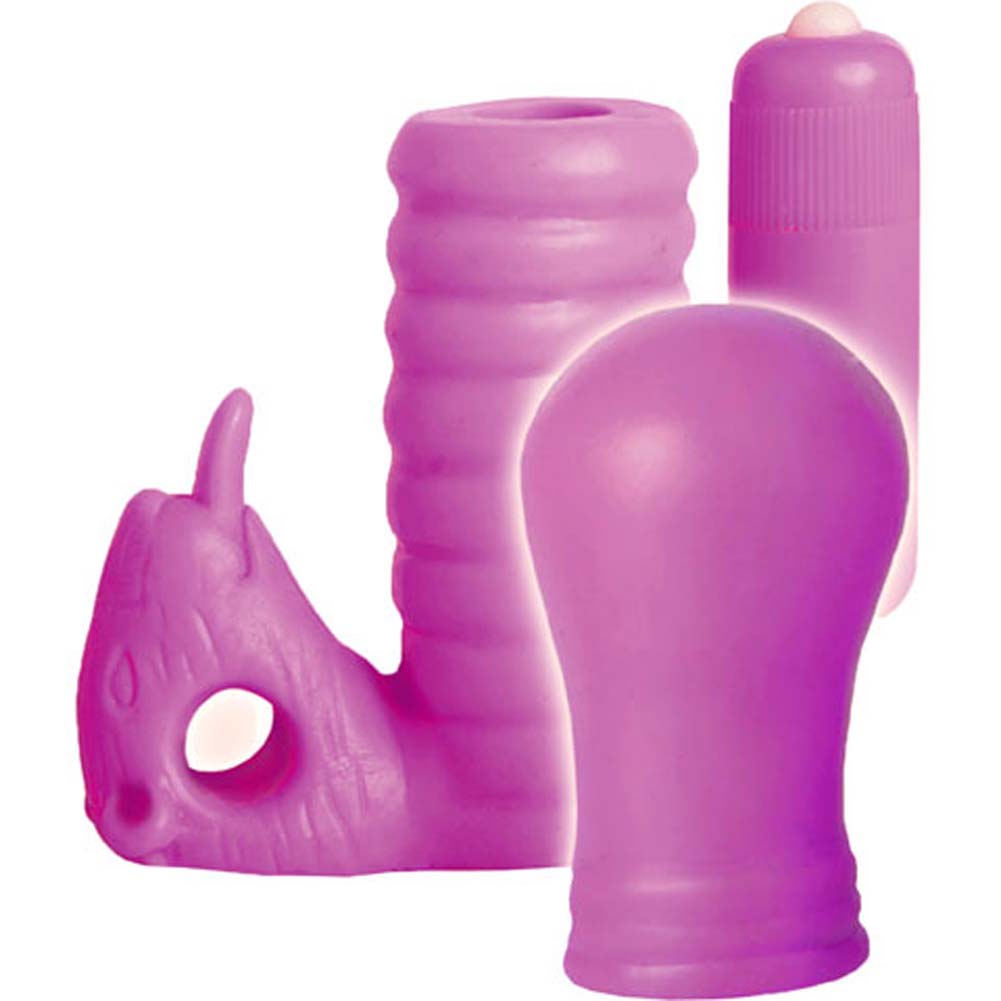SofTeaze Waterproof Vibrating Bullet and Sleeve Set, Purple - dearlady.us SofTeaze Waterproof Vibrating Bullet and Sleeve Set, Purple - dearlady.us