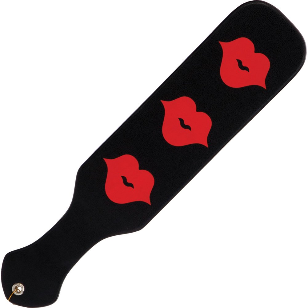 CalExotics Triple Kisser Smackers Paddle, 12.25", Black/Red