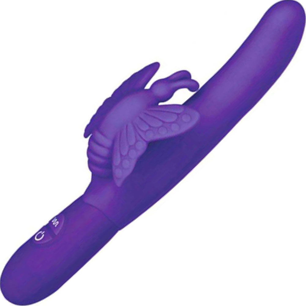 Posh 10-Function Silicone Fluttering Butterfly Vibrator, 7.5