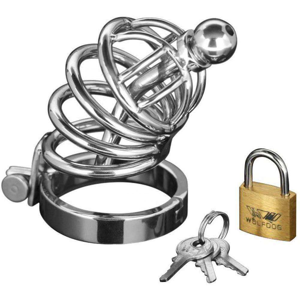 Master Series 4 Ring Chastity Cage with Urethral Plug, Small/Medium -  dearlady.us