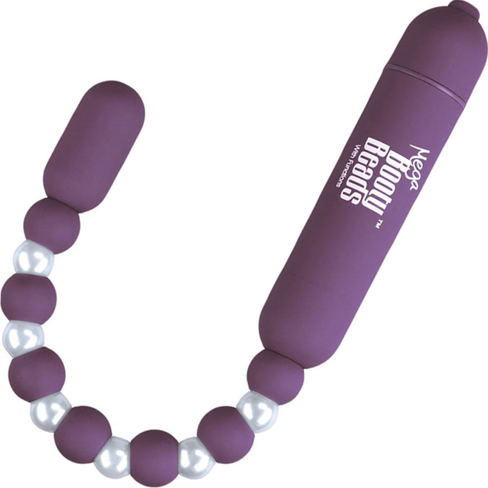 BMS Factory 7 Function Anal Mega Booty Beads, Purple - dearlady.us