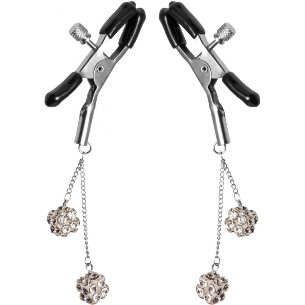 The Pinch Adjustable Nipple Clamps Silver, Fifty Shades