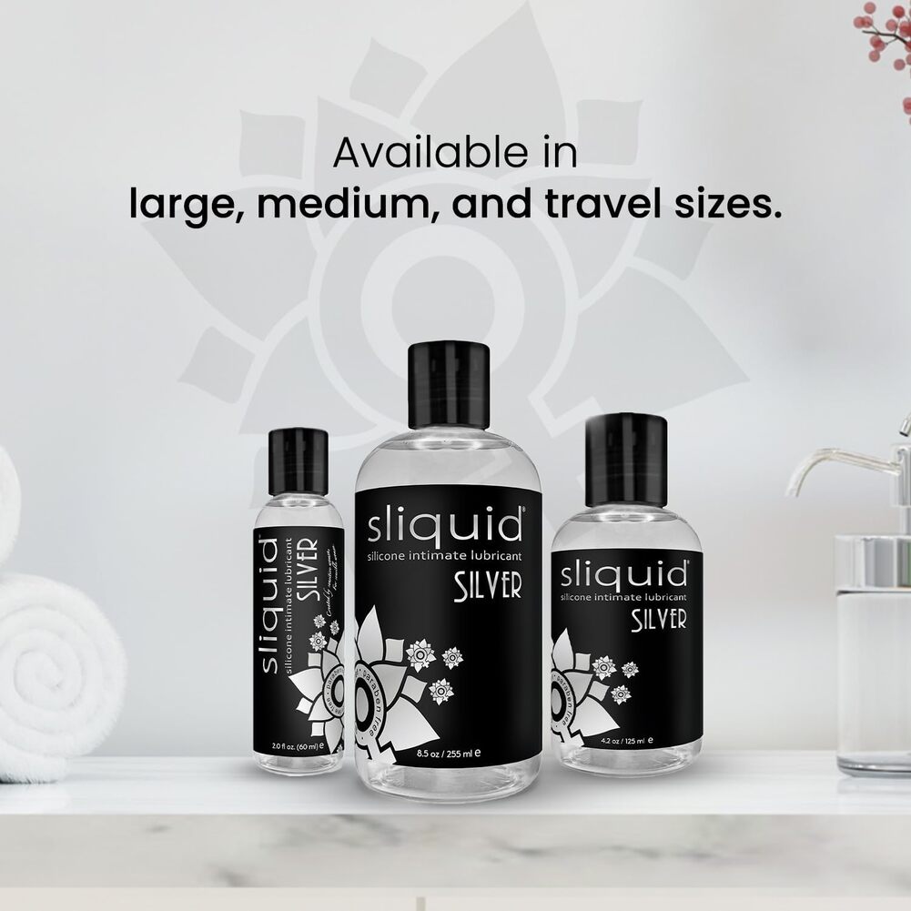 Sliquid Silver Premium Silicone Based Intimate Lubricant, 2 fl.oz (60 ...