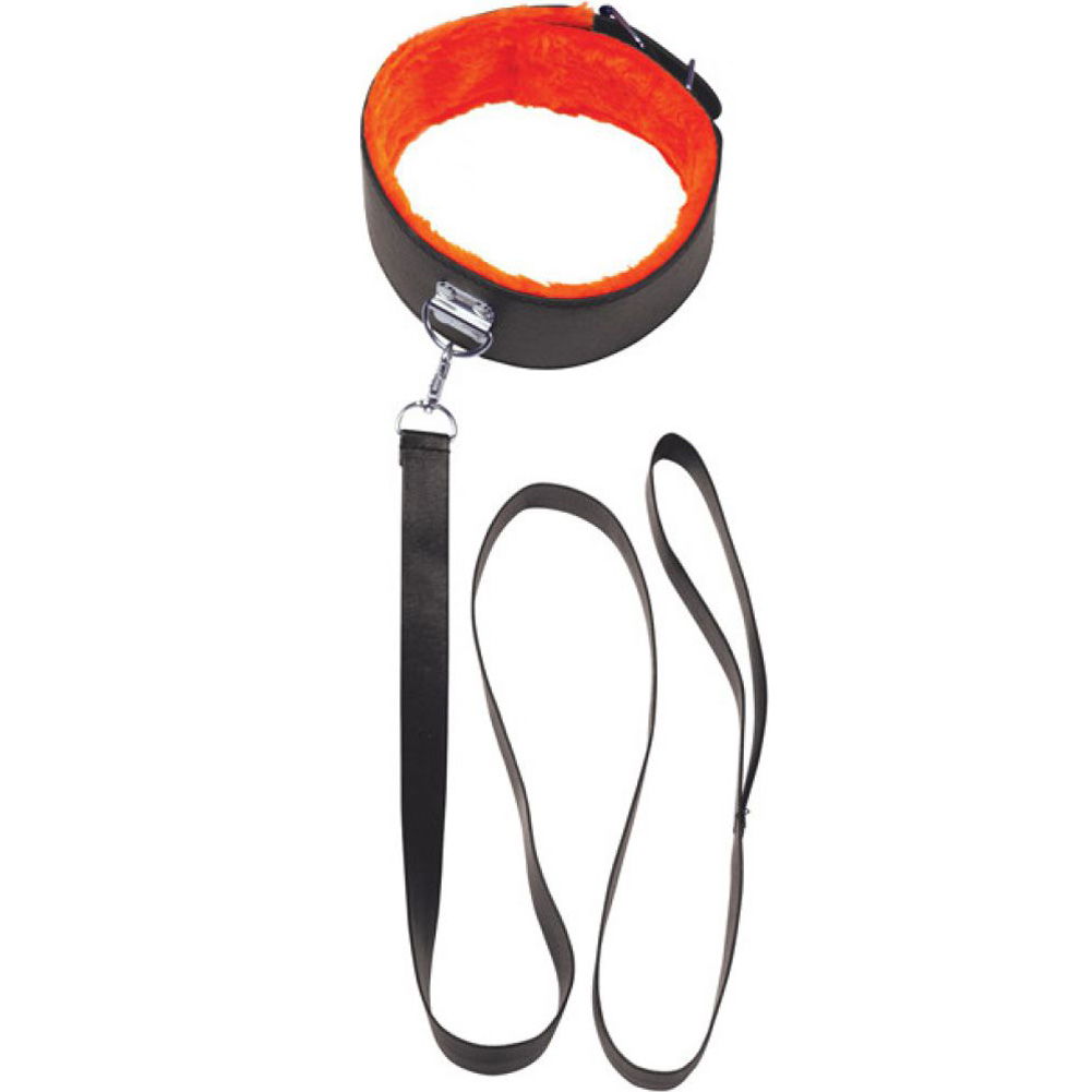 Icon Brands Orange Is the New Black Short Leash with Furry Collar -  dearlady.us