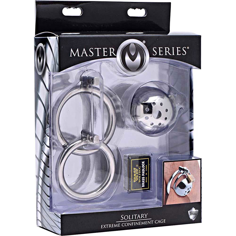 Master Series Solitary Extreme Confinement Cage, Silver - dearlady.us