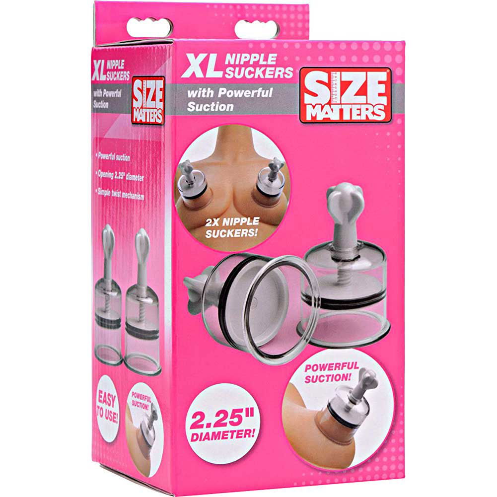 Size Matters Extra Large Nipple Suckers with Powerful Suction, Clear -  dearlady.us