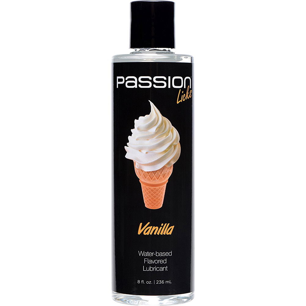 Passion Licks Water Based Flavored Lubricant 8 Floz 236 Ml Vanilla 0924