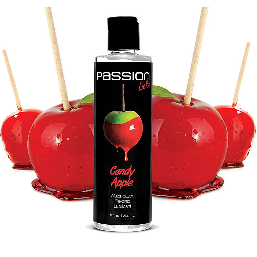 Passion Licks Water Based Flavored Lubricant 8 Floz 236 Ml Candy Apple 8168