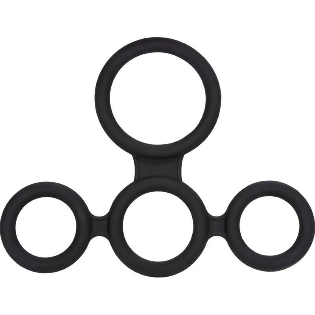 CalExotics Big Mans Spreader Penis Ring Male Enhancer, Black dearlady.us