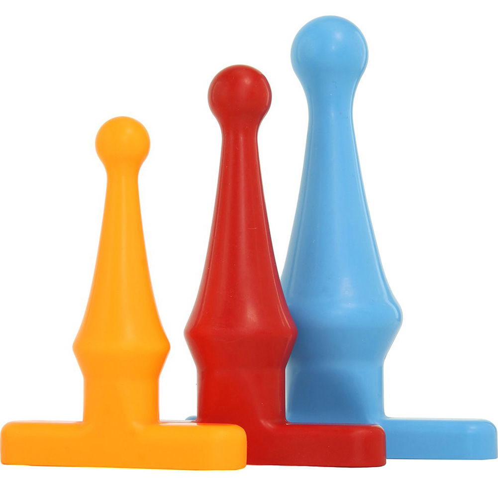 Climax Tush Teaser Anal Trainer Kit Set of 3, Tangy Orange/Red/Electric  Blue - dearlady.us