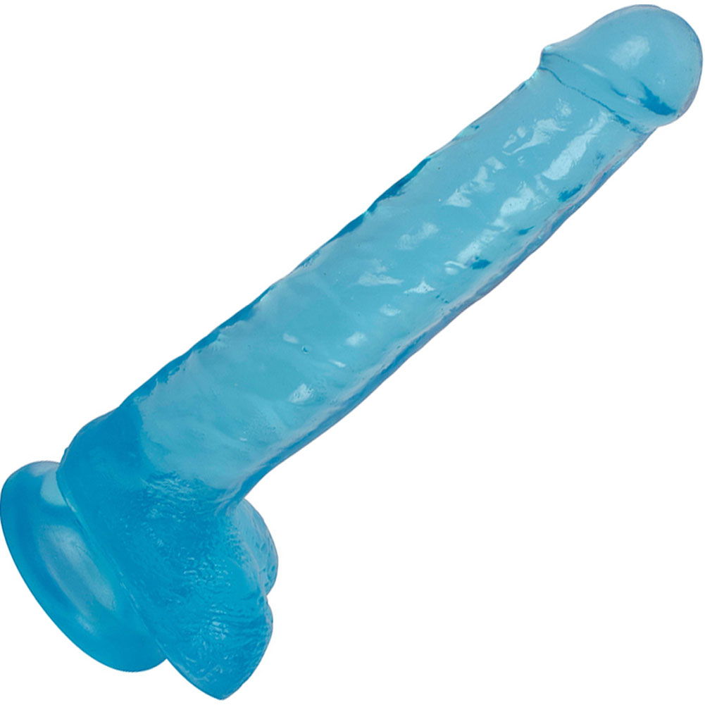 LolliCock Slim Stick Dildo with Balls and Suction Base, 8