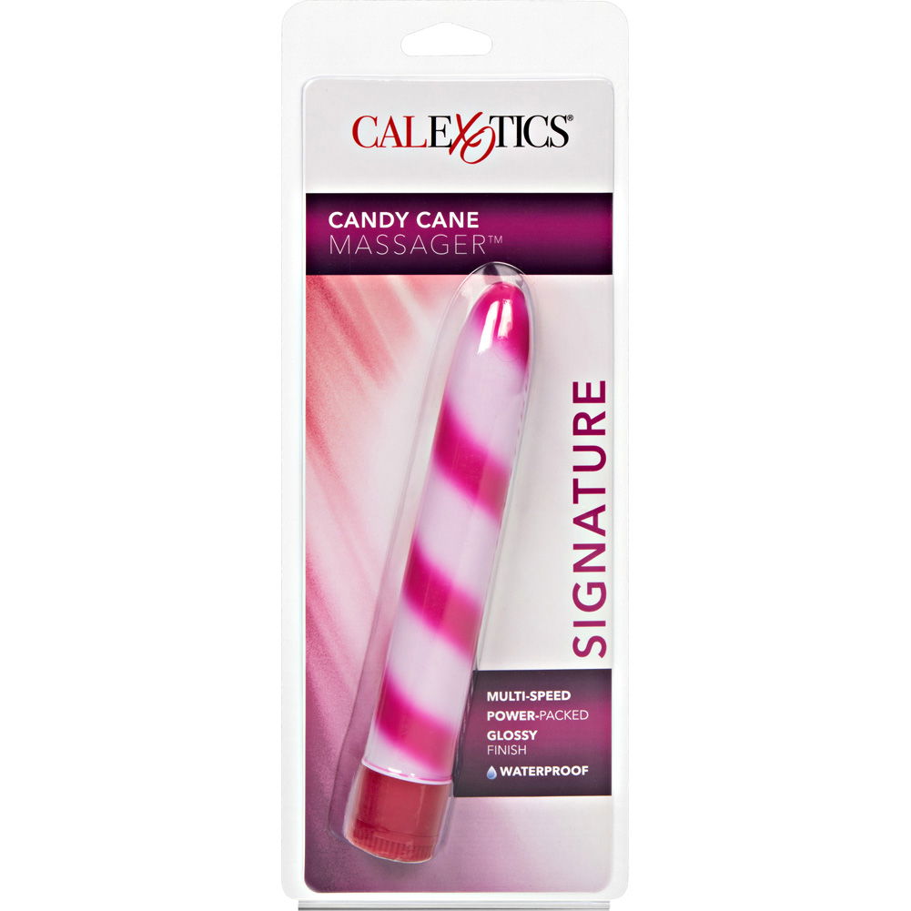 CalExotics Waterproof Candy Cane Signature Massager, 6