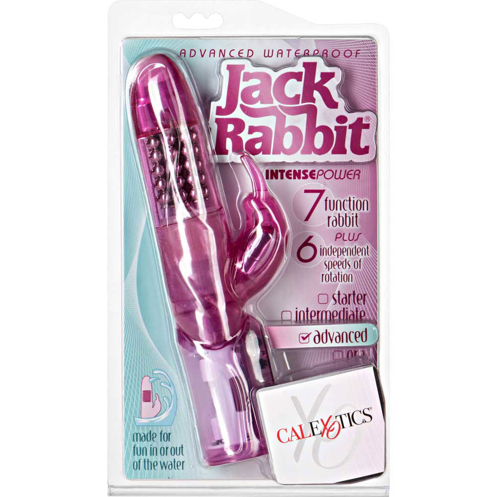 Calexotics Advanced Waterproof Jack Rabbit Vibe With Floating Beads 95 Pink 