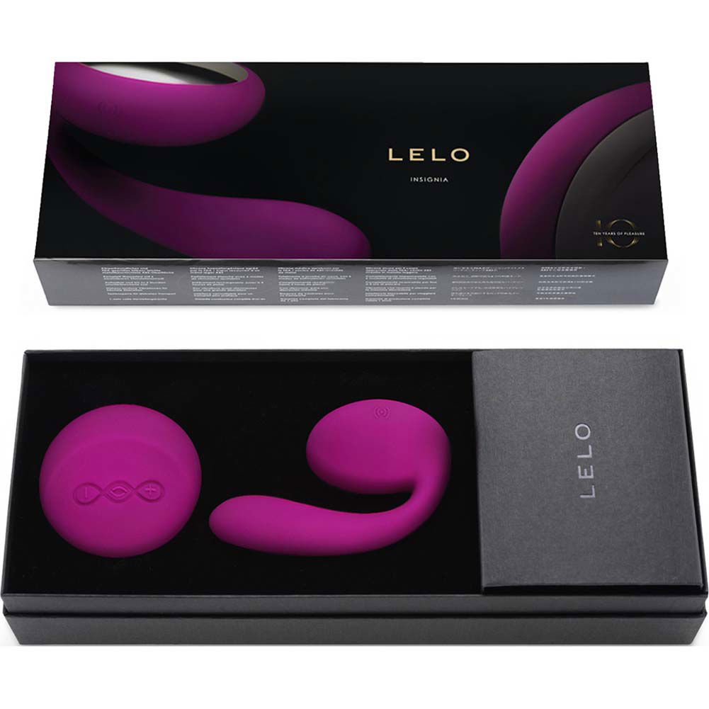 Lelo Ida Remote Control Rechargeable Silicone Couples Massager Deep Rose