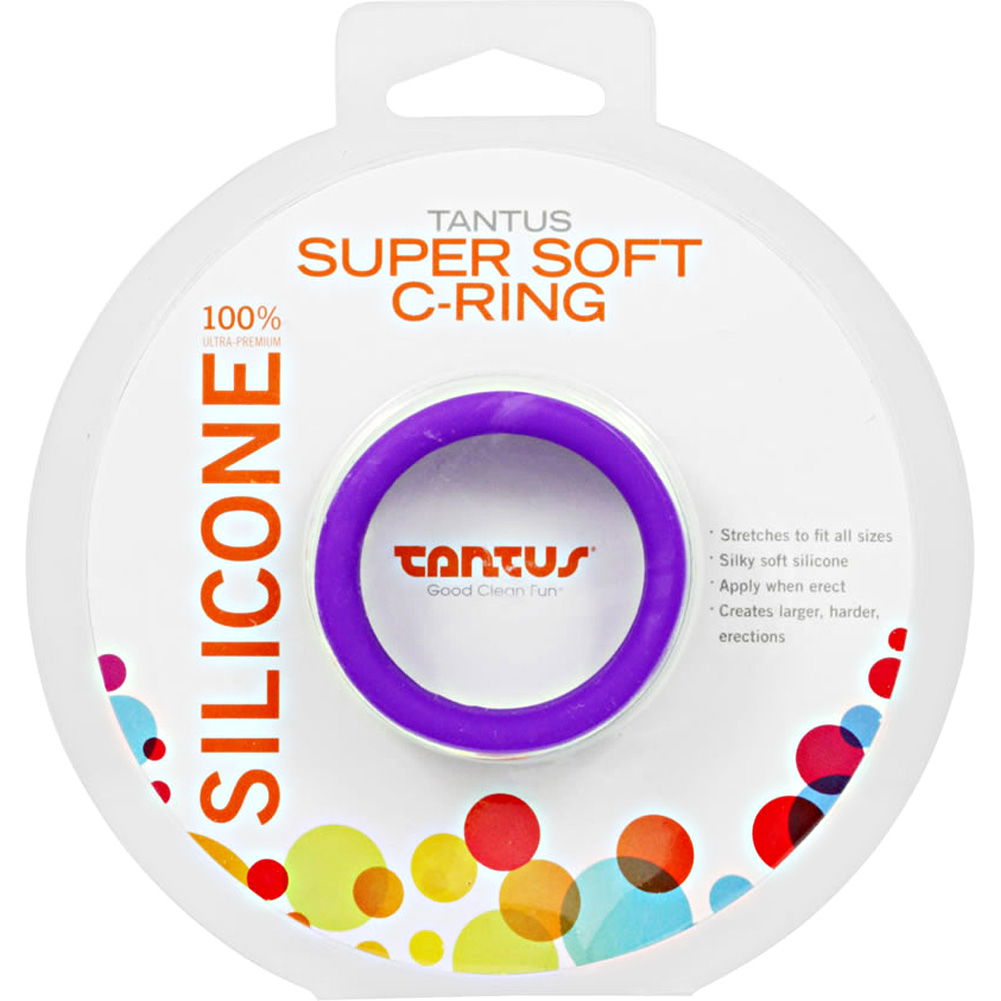 Tantus Super Soft Silicone C Ring 15 Purple 