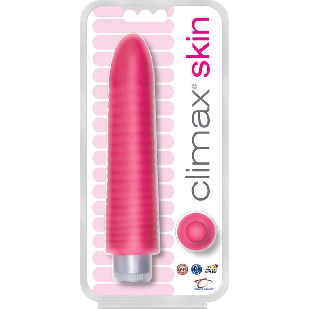 Climax Skin Ribbed CyberSkin Personal Vibrator, 7", Pink - dearlady.us Climax Skin Ribbed CyberSkin Personal Vibrator, 7", Pink - dearlady.us