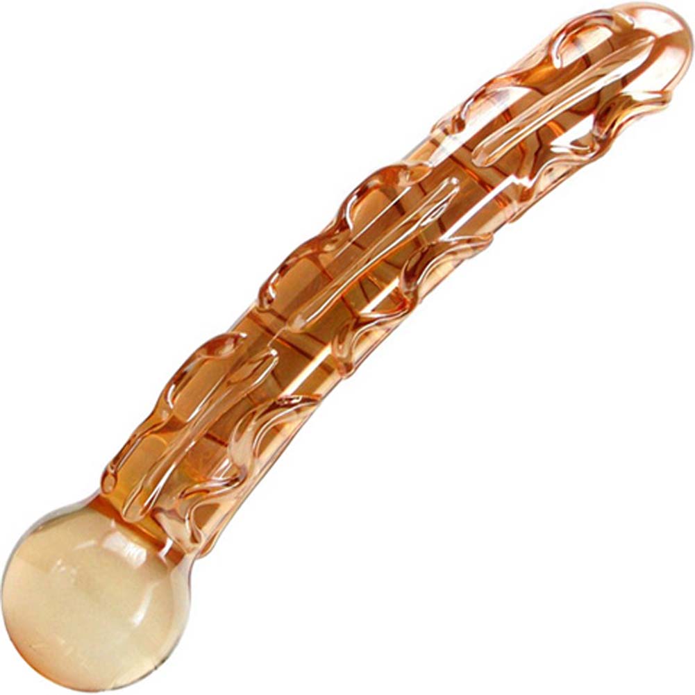 glas Bumpy Tickler Textured Glass Dildo, 7.75", Orange - dearlady.us glas Bumpy Tickler Textured Glass Dildo, 7.75", Orange - dearlady.us
