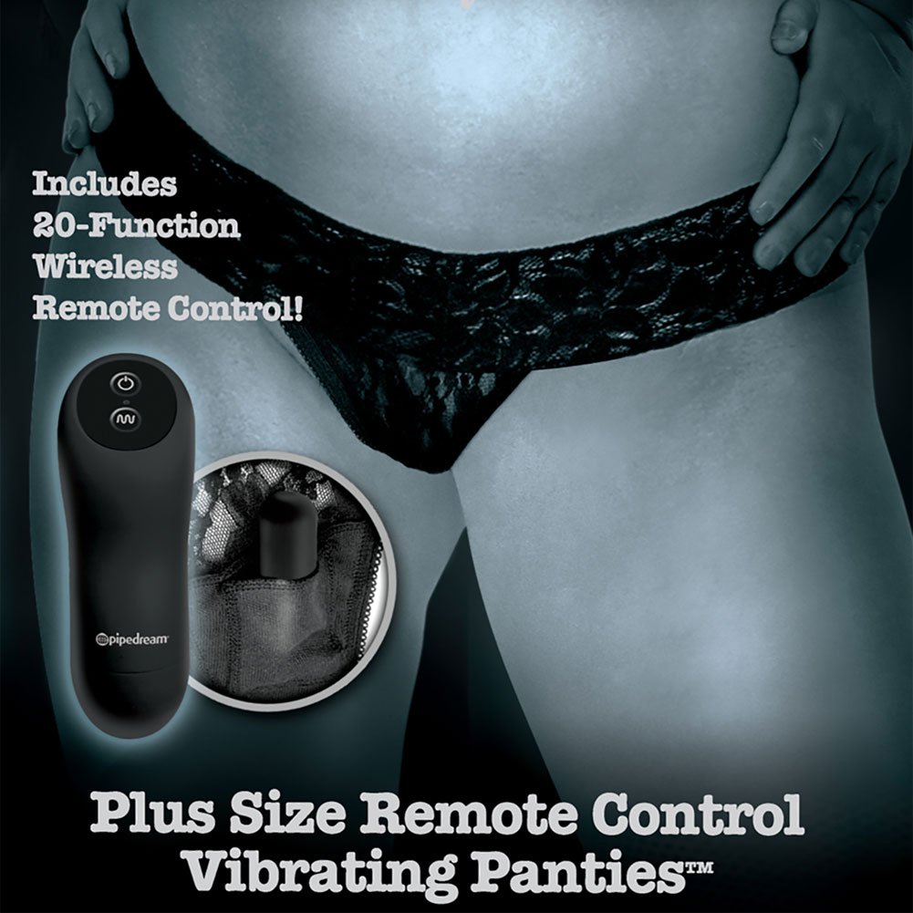Fetish Fantasy Remote Control Vibrating Black Panties - Delivered