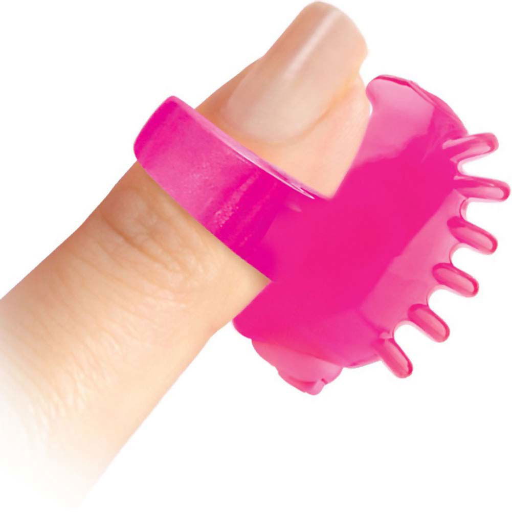 Screaming O FingO Tips - Silicone Micro Finger Vibrator, Pink - dearlady.us