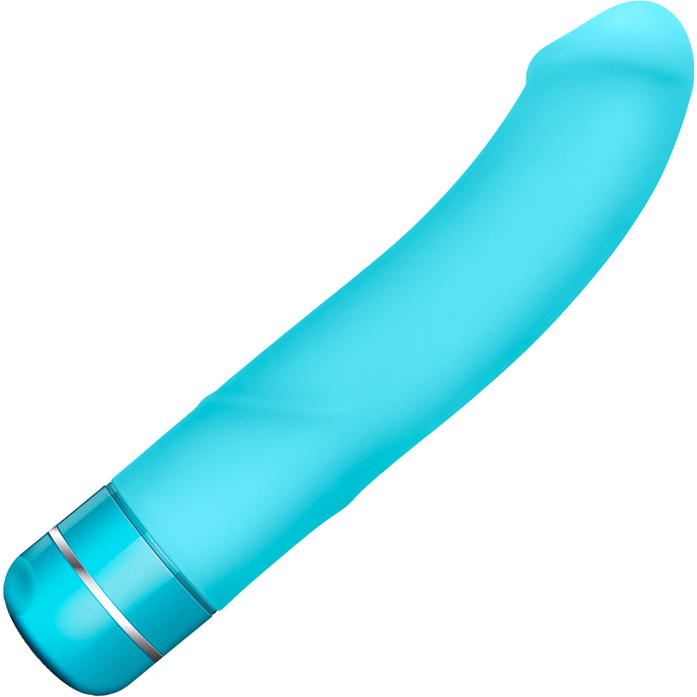 Luxe Beau G-Spot Silicone Vibrator, 8.5", Aqua Blue - dearlady.us