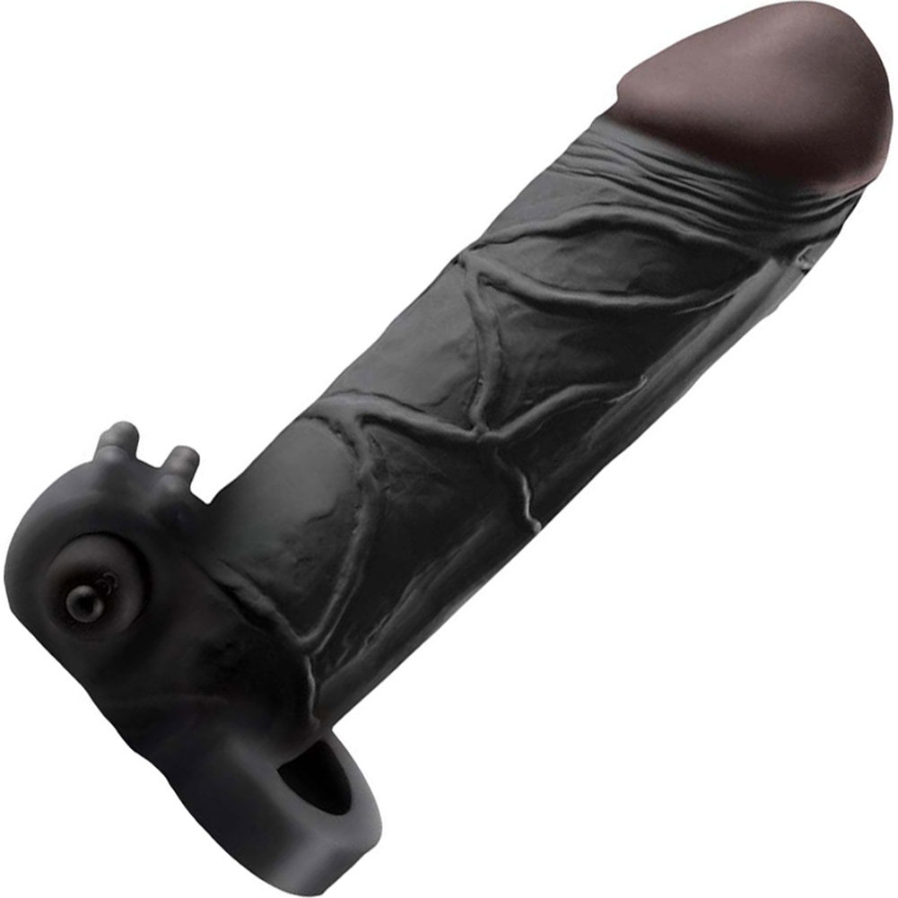 2" Extra Length Fantasy X-tensions Vibrating Penis Extension with Ball Strap, 6.5", Ebony - dearlady.us 2" Extra Length Fantasy X-tensions Vibrating Penis Extension with Ball Strap, 6.5", Ebony - dearlady.us