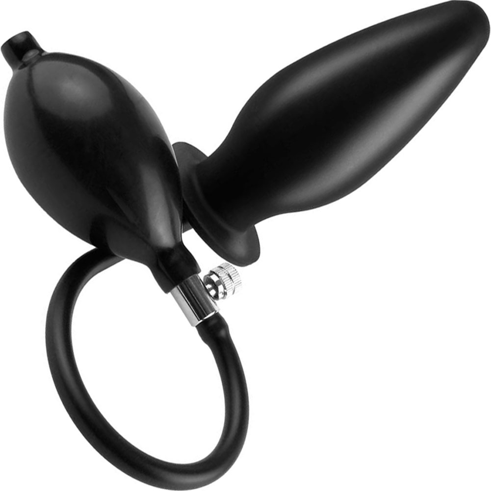 Anal Fantasy Collection Inflatable Silicone Plug, 4.5", Black - dearlady.us Anal Fantasy Collection Inflatable Silicone Plug, 4.5", Black - dearlady.us