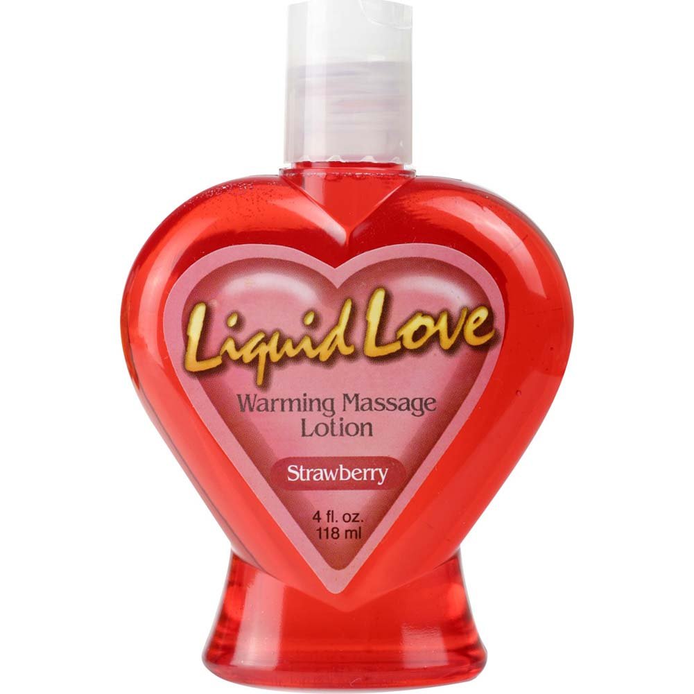 Liquid Love Warming Massage Lotion 4 Floz 120 Ml Strawberry