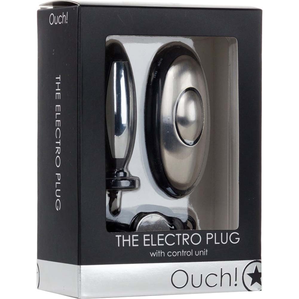 Ouch Electro Plug Electro Stimulation Butt Plug Kit, Black - dearlady.us