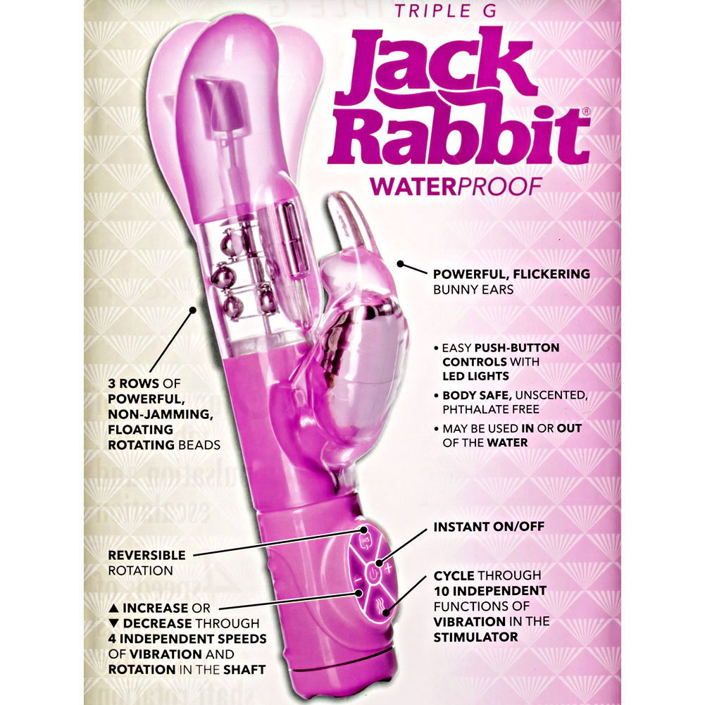 CalExotics Triple G Jack Rabbit Vibrator, 9.5