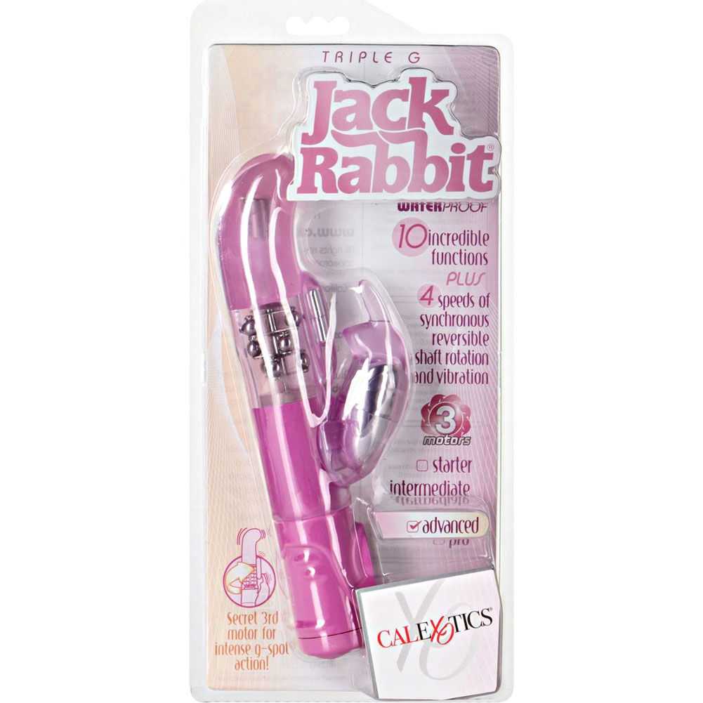 Calexotics Triple G Jack Rabbit Vibrator 95 Pink 